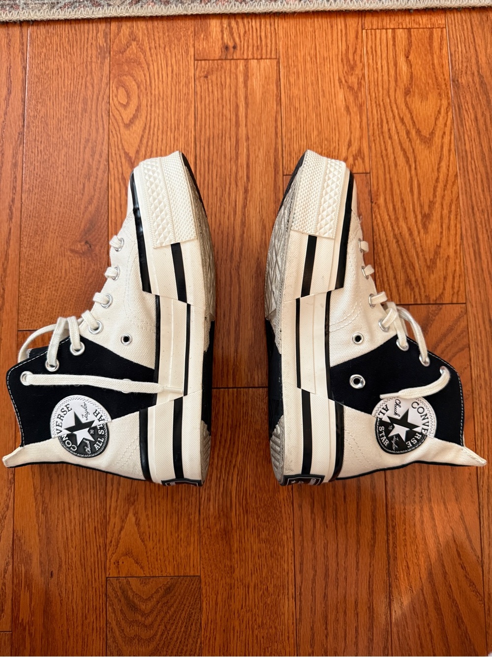 Converse Kids High-Top Sneakers in Black and White